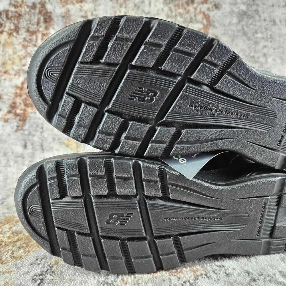 New Balance 674 Walking‎ Shoes Womens 10B Black Leather WW674BK Comfort Sneakers
